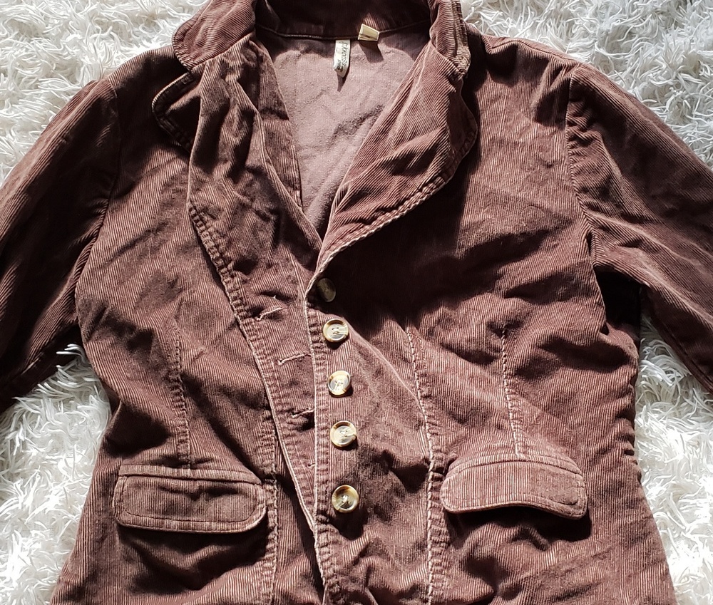 Corduroy brown blazer